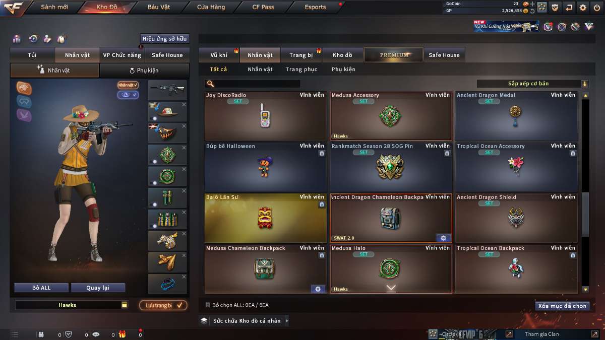 shop acc cf uy tin gia re